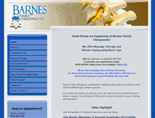 Tablet Screenshot of barnesfamchiro.com